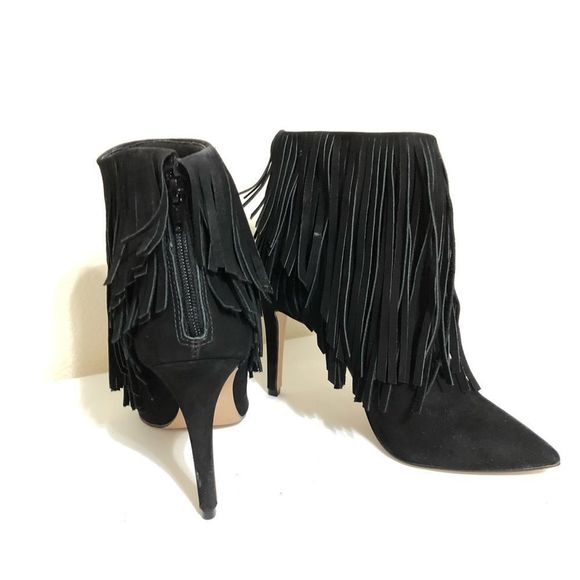 Fringe black boots - Picture 4 of 7